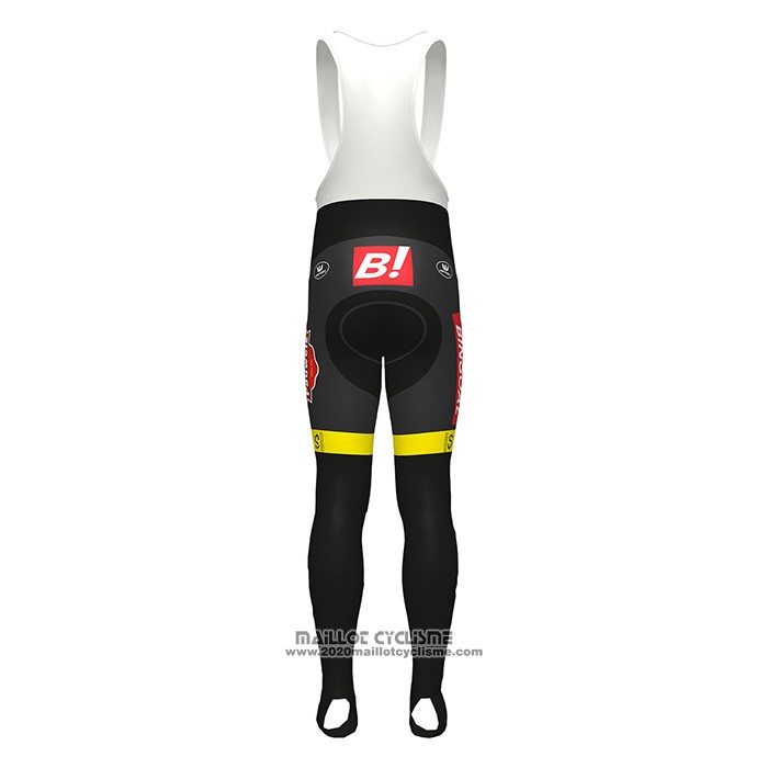 2022 Maillot Cyclisme Lotto-kern Haus Noir Jaune Manches Longues et Cuissard